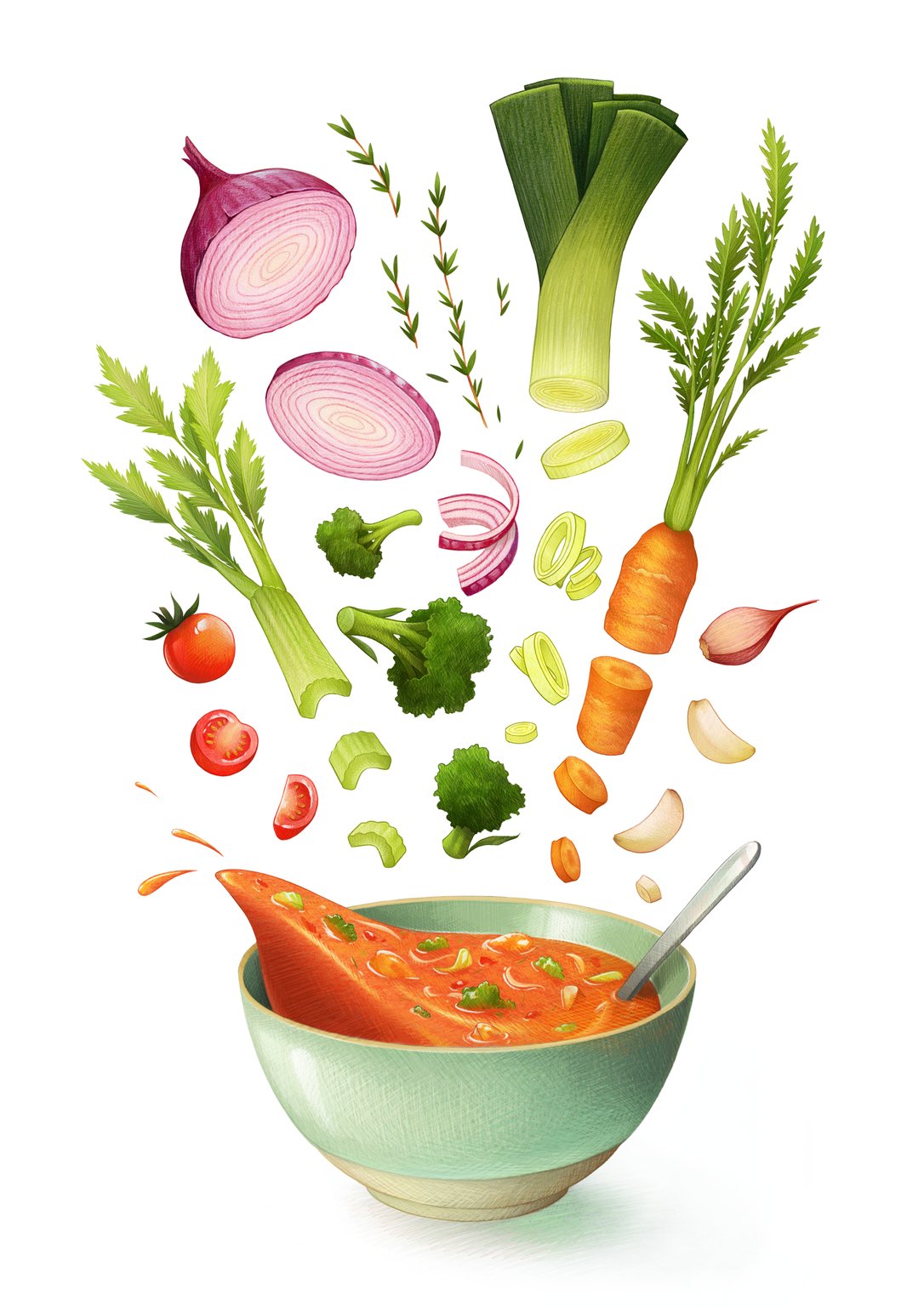Liz Hall Vegetable soup