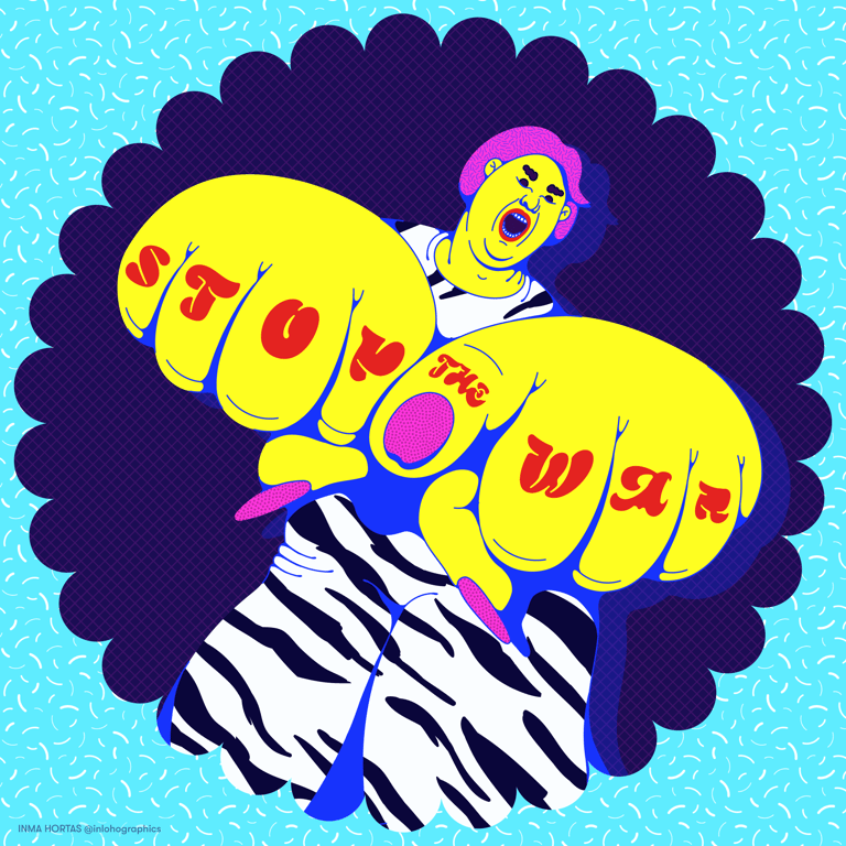 Inma Hortas @inlohographics Stop the war- by Inma Hortas @inlohographics
