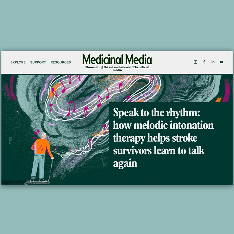 Alissa Thaler Medicinal Media – How melodic intonation theory helps stroke survivors learn to talk again