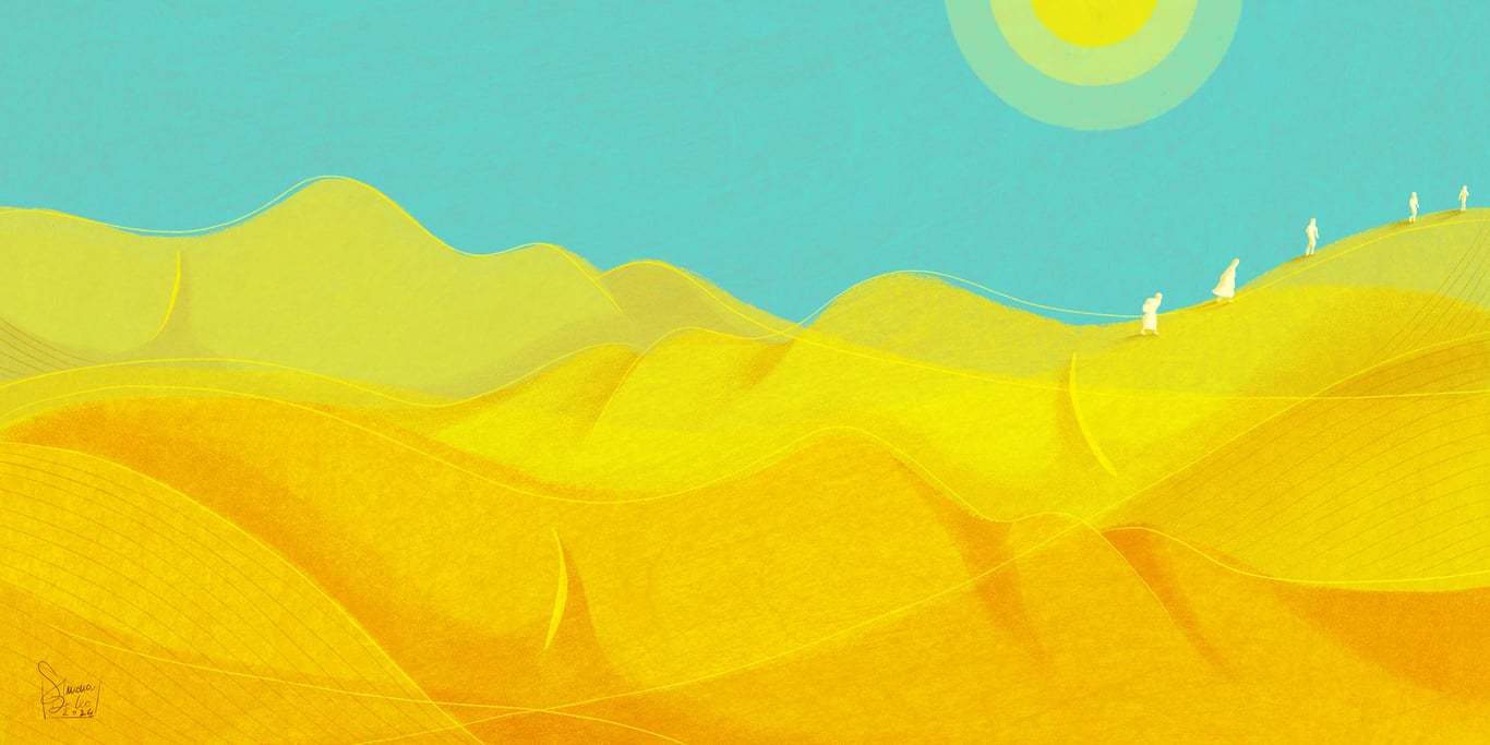 Simona De Leo Io capitano, editorial illustration
