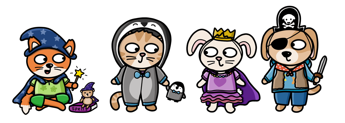 Ruth Mutch Friends Dress Up