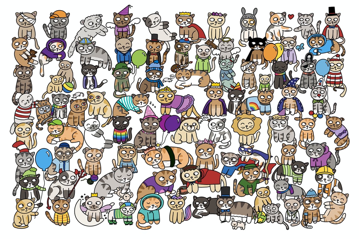 Ruth Mutch Poster Cats