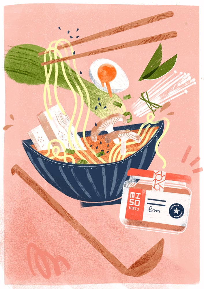 Alissa Thaler Ramen with red miso paste