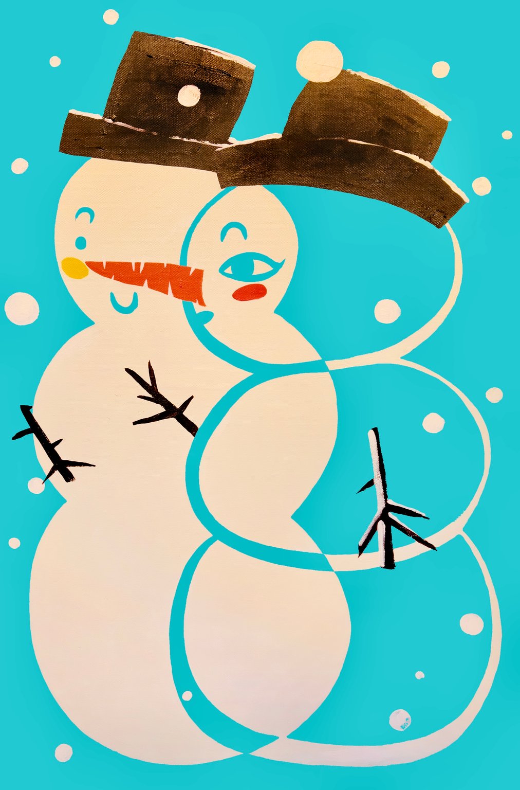 Emma Yitong Shen My Cubist Snowman