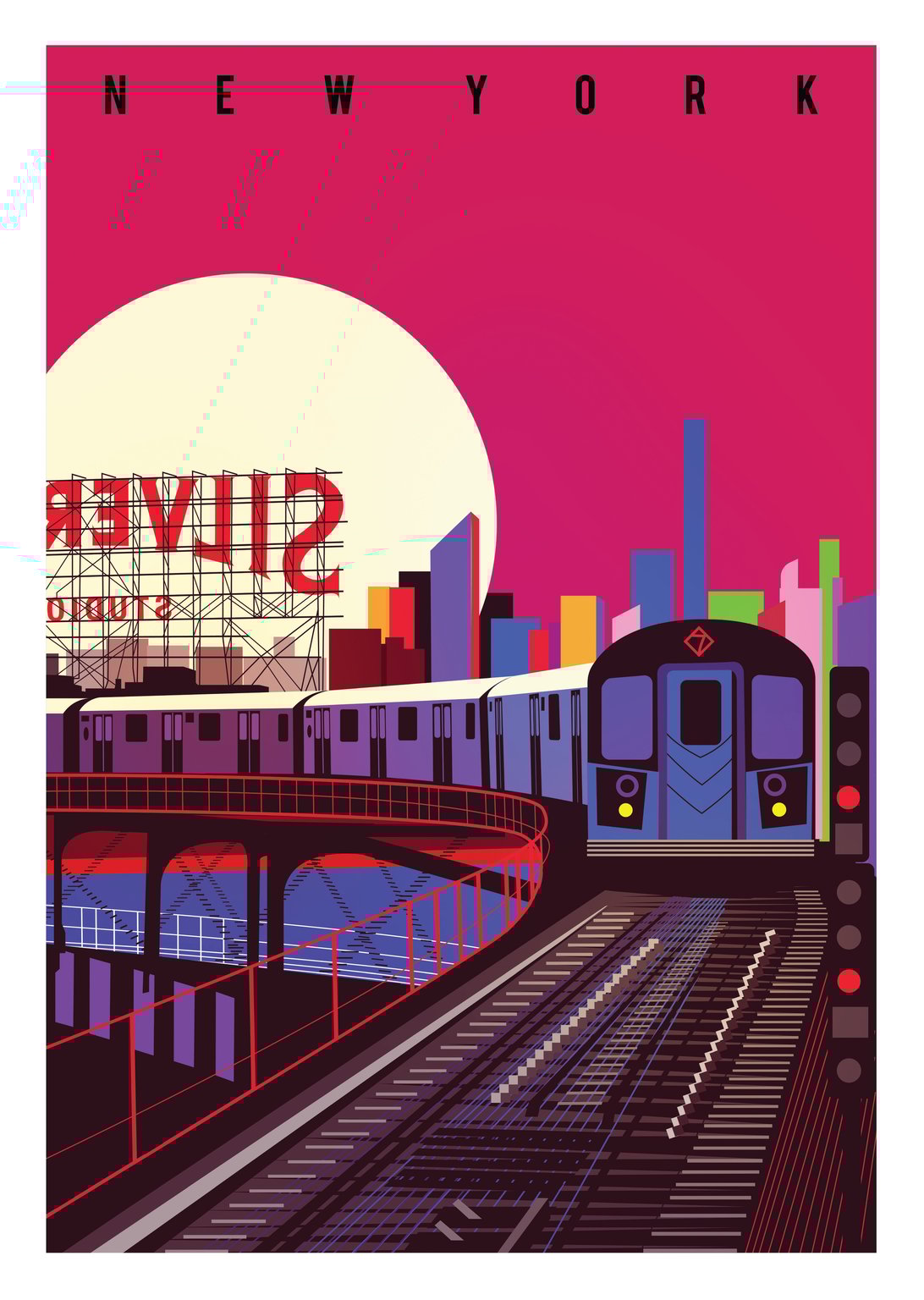 Mathanki Kodavasal New York City Subway Art Print