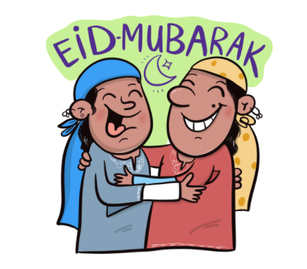 Ghazal Qadri Eid Mubarak sticker