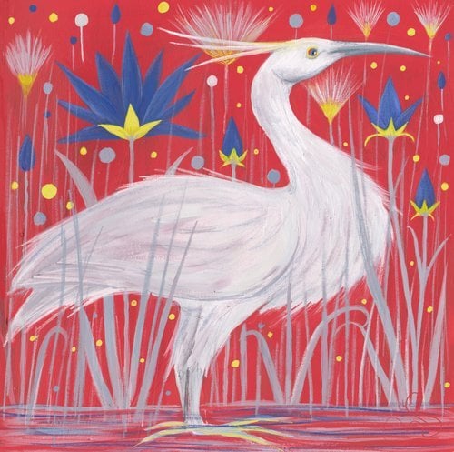 Helen Bryant Illustration Egyptian Egret