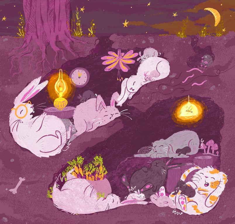 Our Whimsical World - Curated by DK Children's Publishing Rabbit Burrow Night