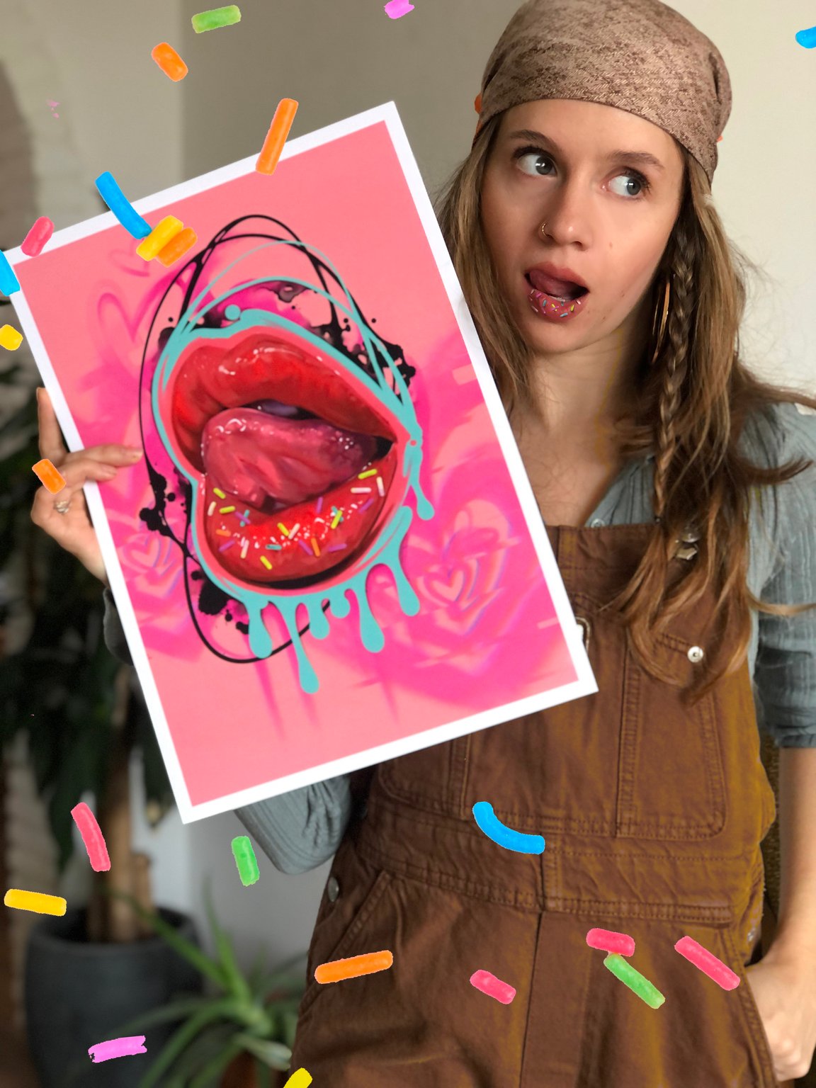 Shennaki Art Lips print