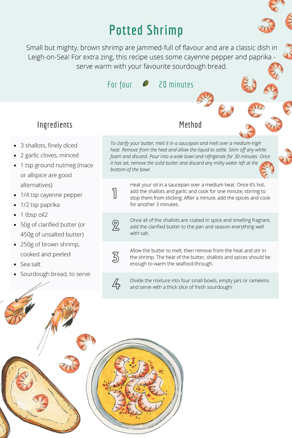 Sarah Dowling Potted Shrimp recipes