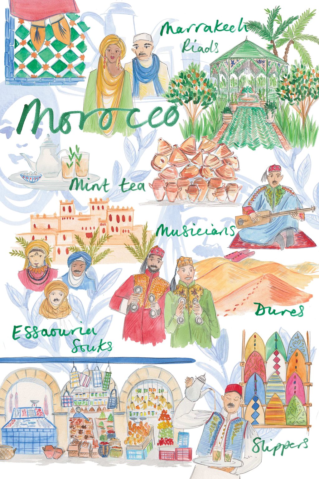 Sarah Dowling Morocco 2025 sketchbook