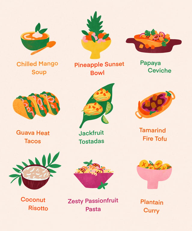 Maggie Stephenson A Tropical Menu