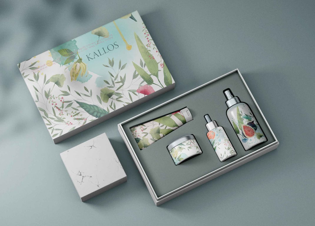 Valya Papadopoulou Kallos Packaging Illustration 1