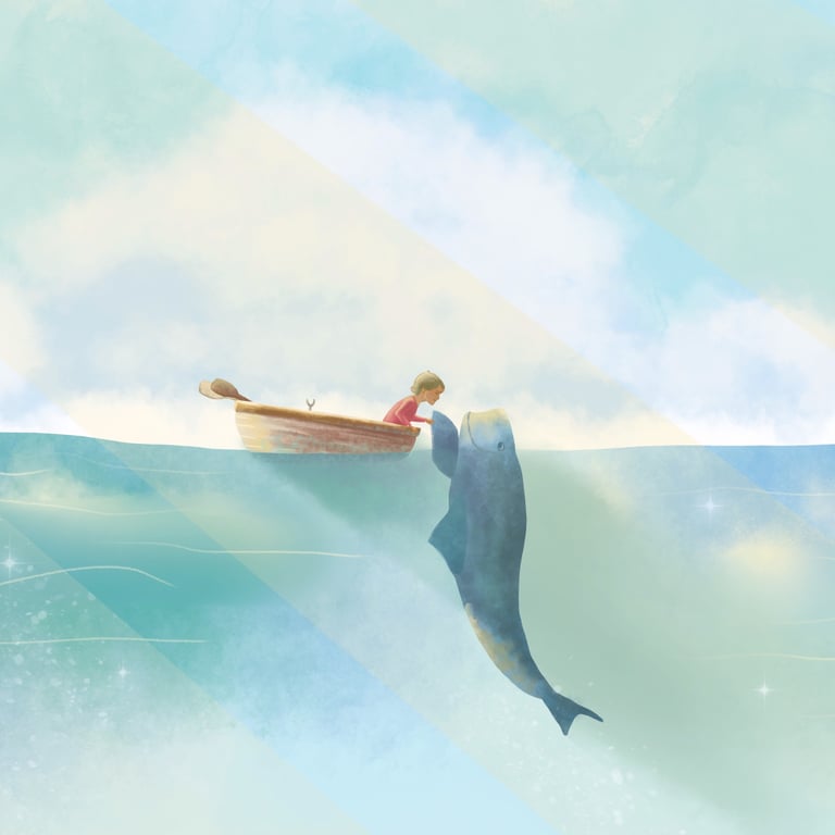 Adam Thornton Boy and whale
