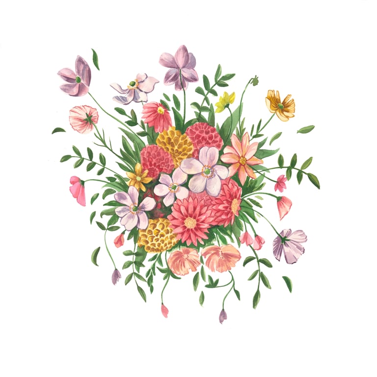 Nancy O'Connor AOI Pink Bouquet Nancy O’Connor