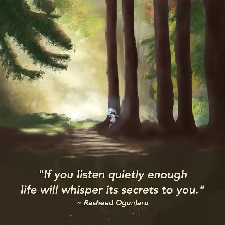 Adam Thornton If you listen quietly enough