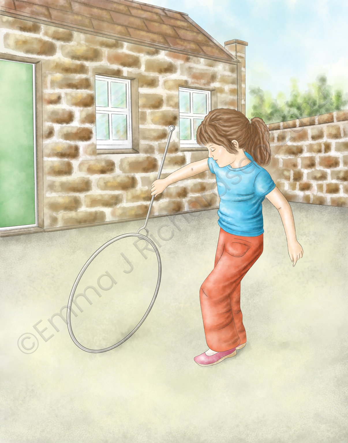 Emma J Richardson Girl with hoop
