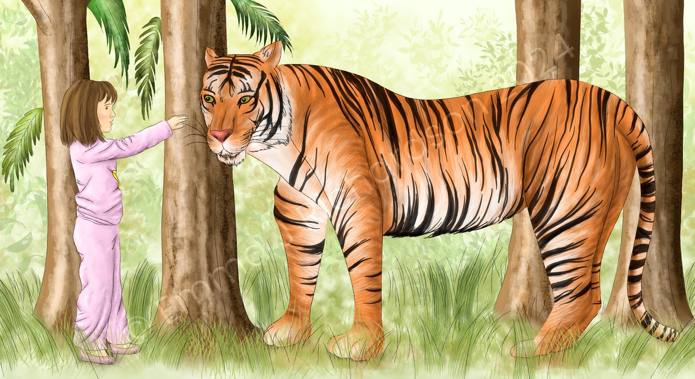 Emma J Richardson Holly meets a tiger