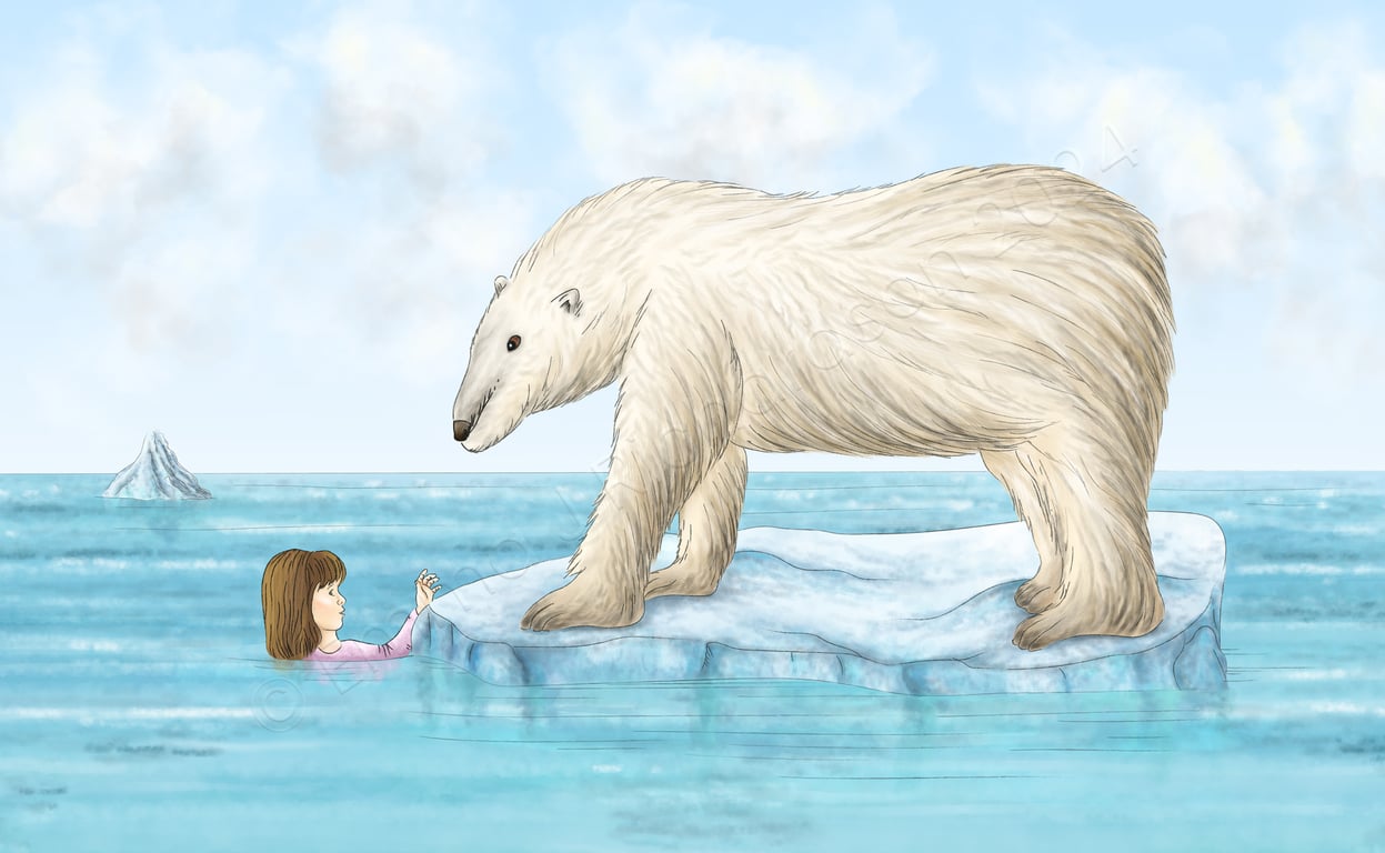 Emma J Richardson Holly meets a polar bear