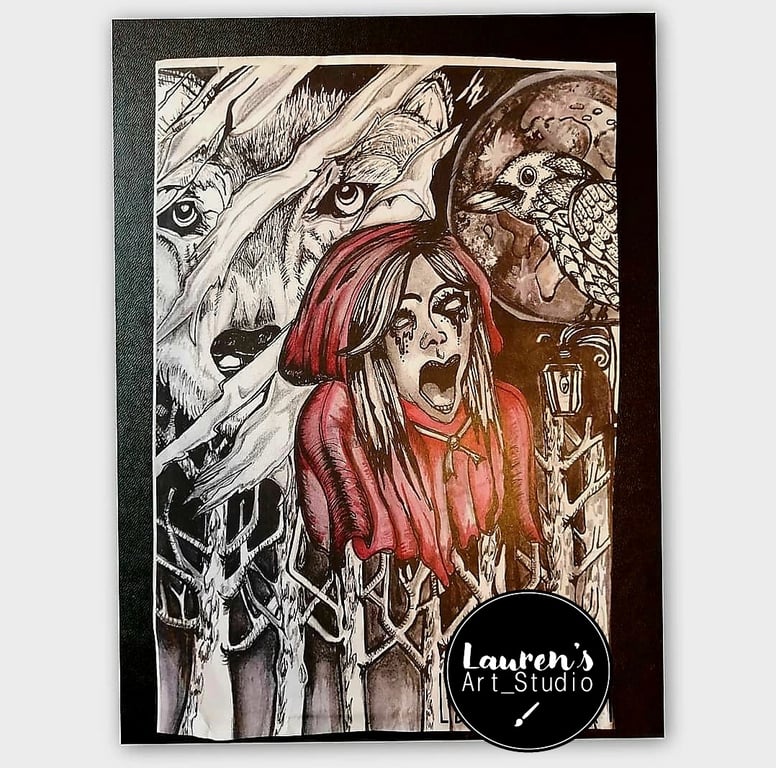 Lauren Bishop - @LaurensArtStudioGB Red Riding Hood