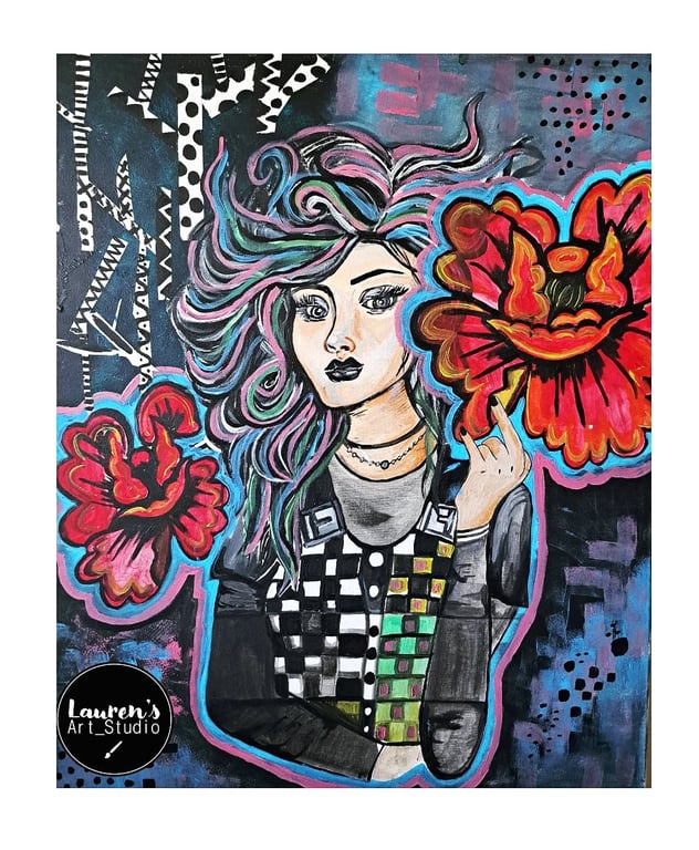 Lauren Bishop - @LaurensArtStudioGB Lady Of Rock & Roll