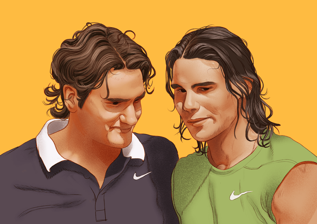 Elise Hibberd Federer and Nadal