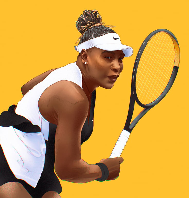 Elise Hibberd Serena Williams