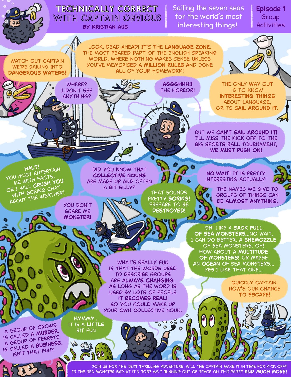 Kristian Aus Captain Obvious Comic