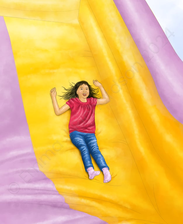 Emma J Richardson Girl on slide