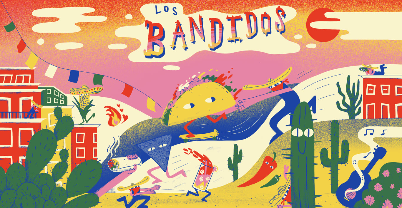 Laura McHugh Los Bandidos mural