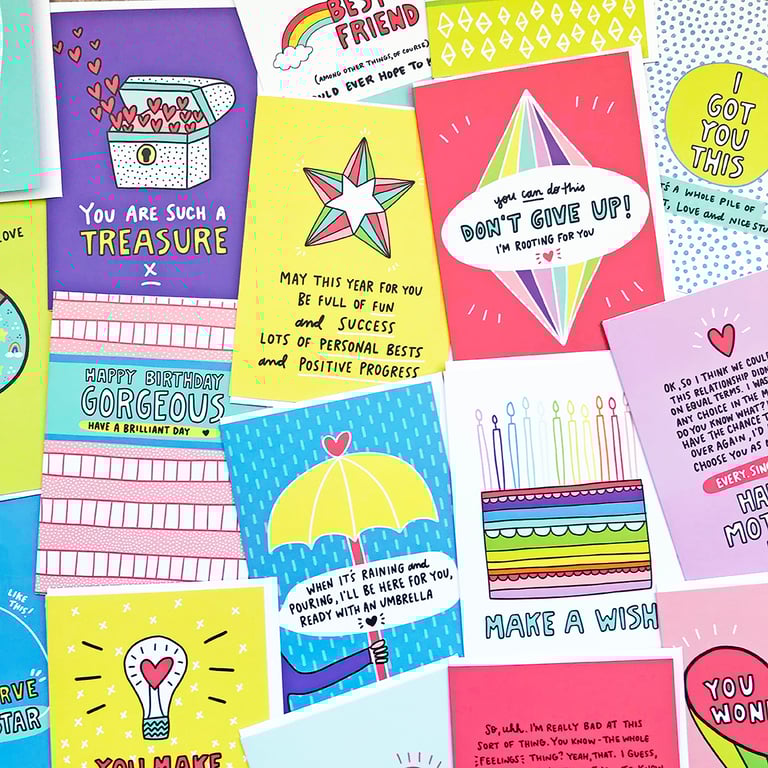 Angela Chick Greeting card designs