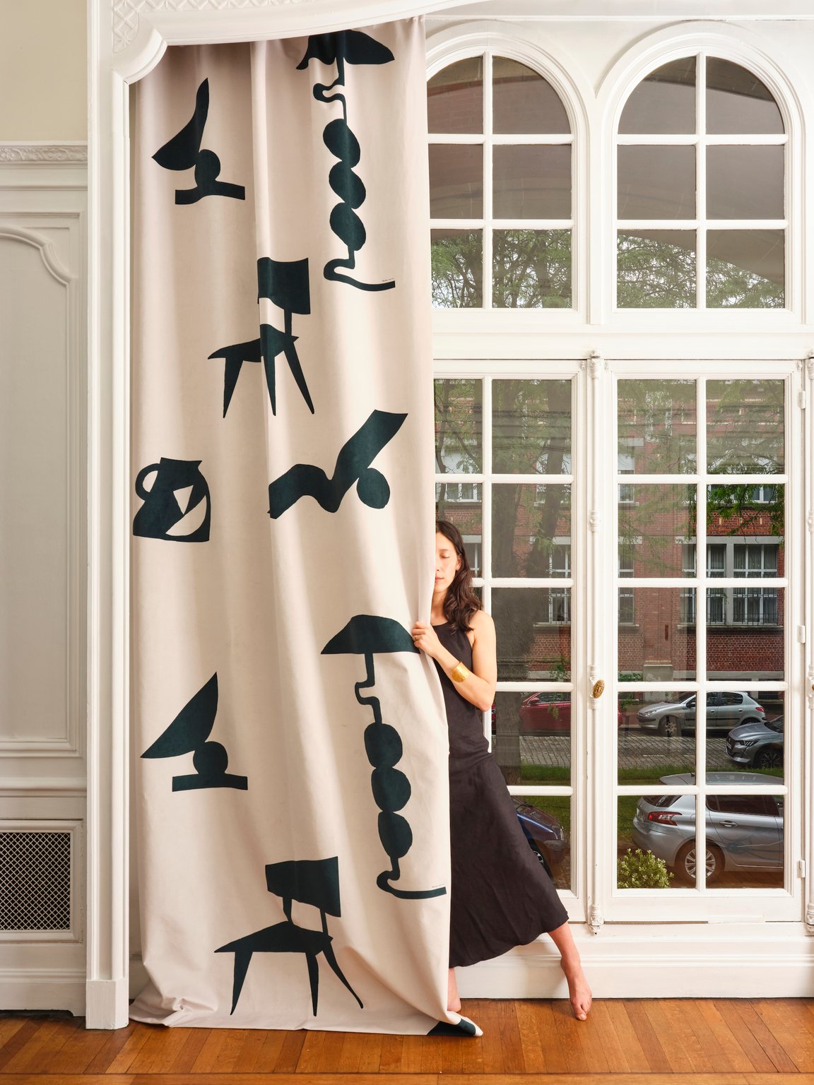 Miki Lowe Illustrated textiles for Babel Brune