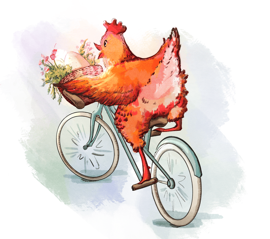 Cathy Stanford illustration Farm fresh delivery!