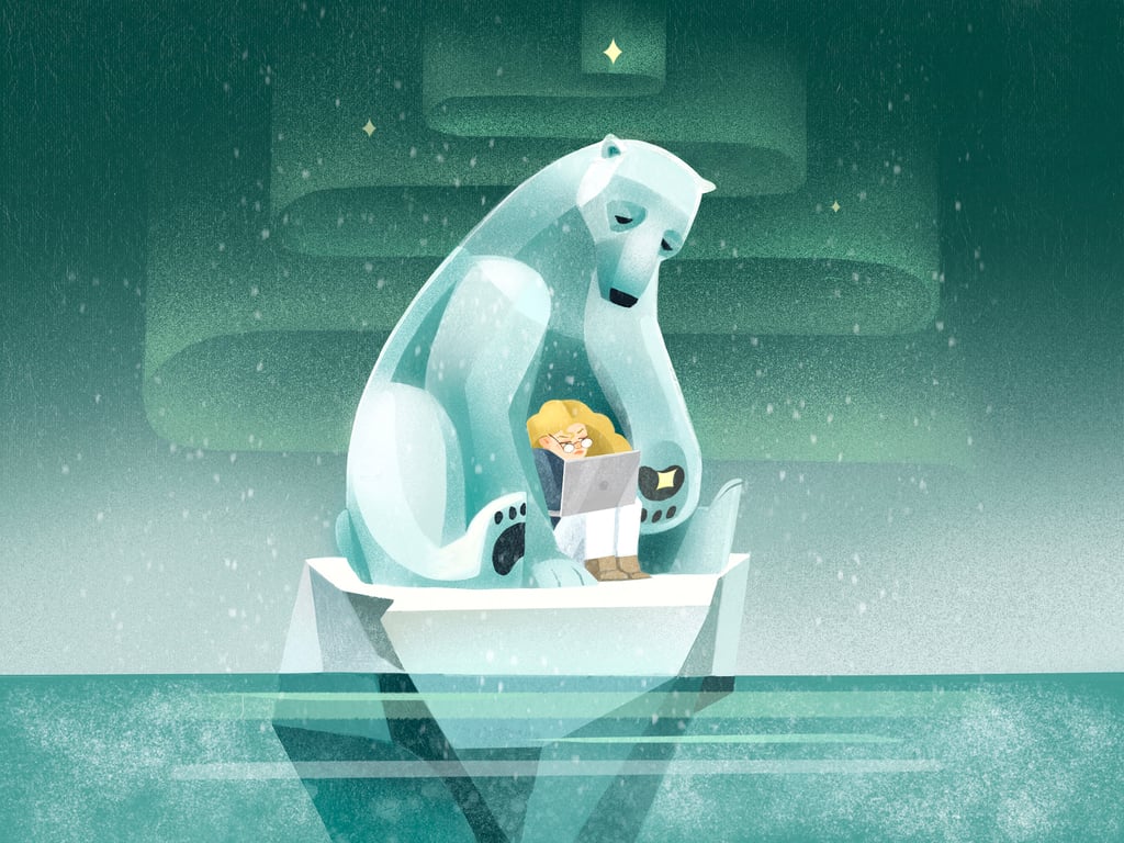 Daria Lada Remote-work-in-winter-country