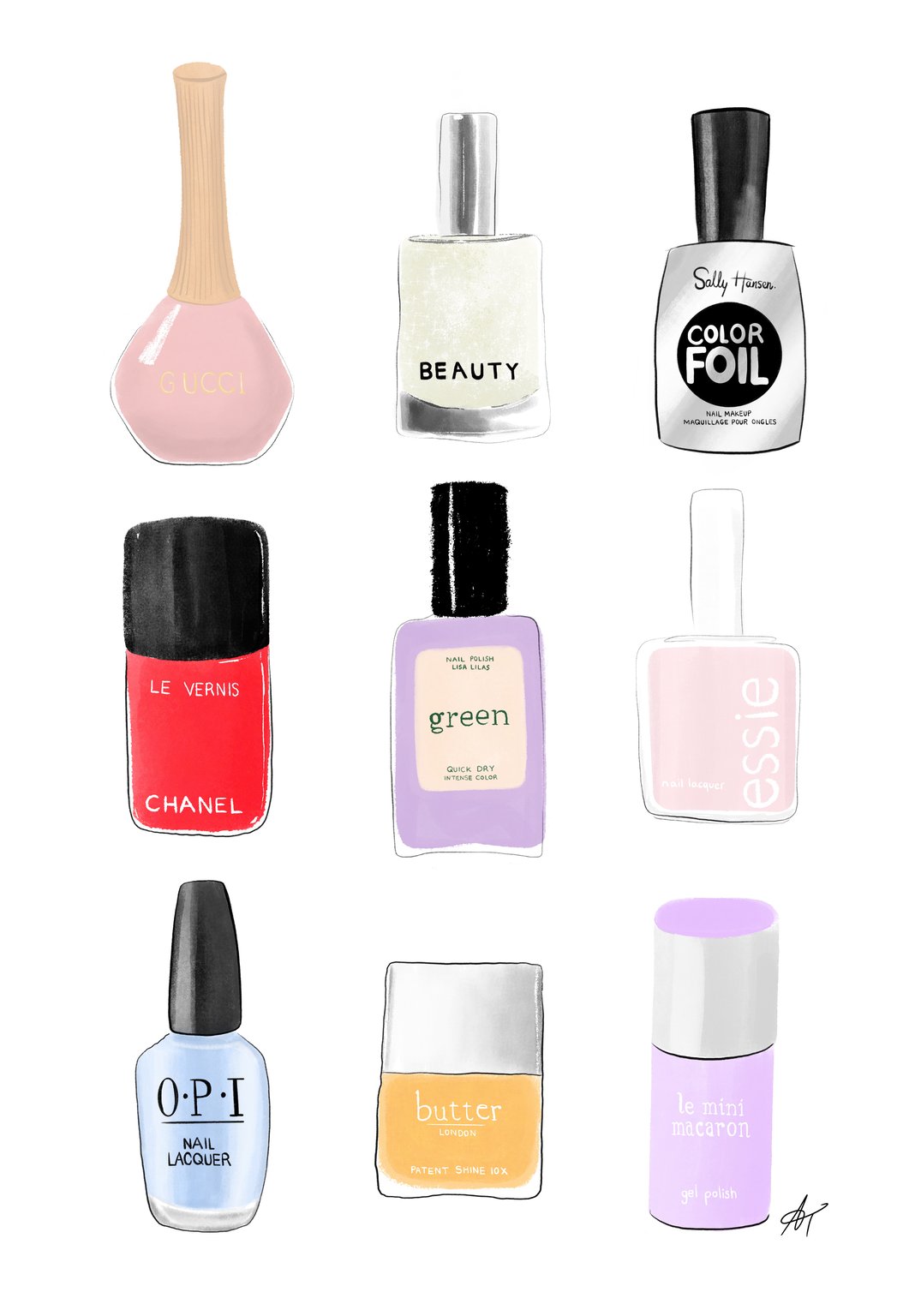 Anna Turner Spring 2024 nail polish