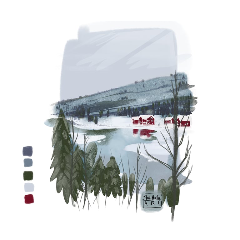 JuliHello Lake house studies 04