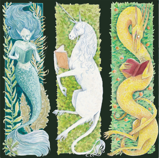Rachel Mills Mythical Creatures Reading Bookmarks