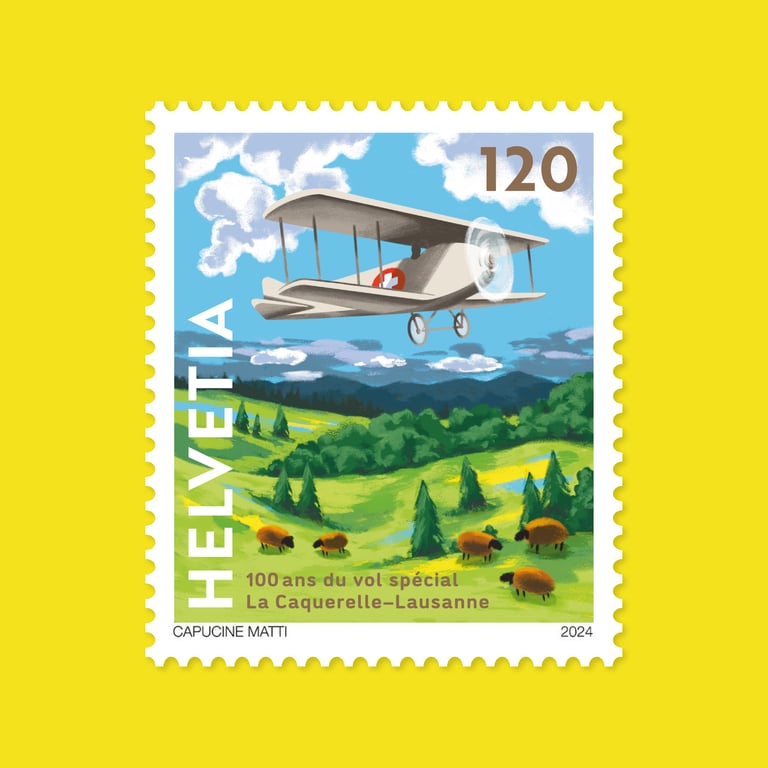 Capucine Matti Swiss Post Stamp