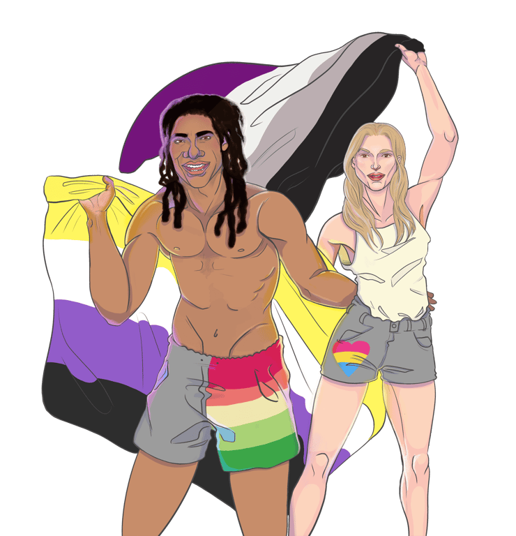 Klaus Piechocki Maeve and Loncey Pride illustration