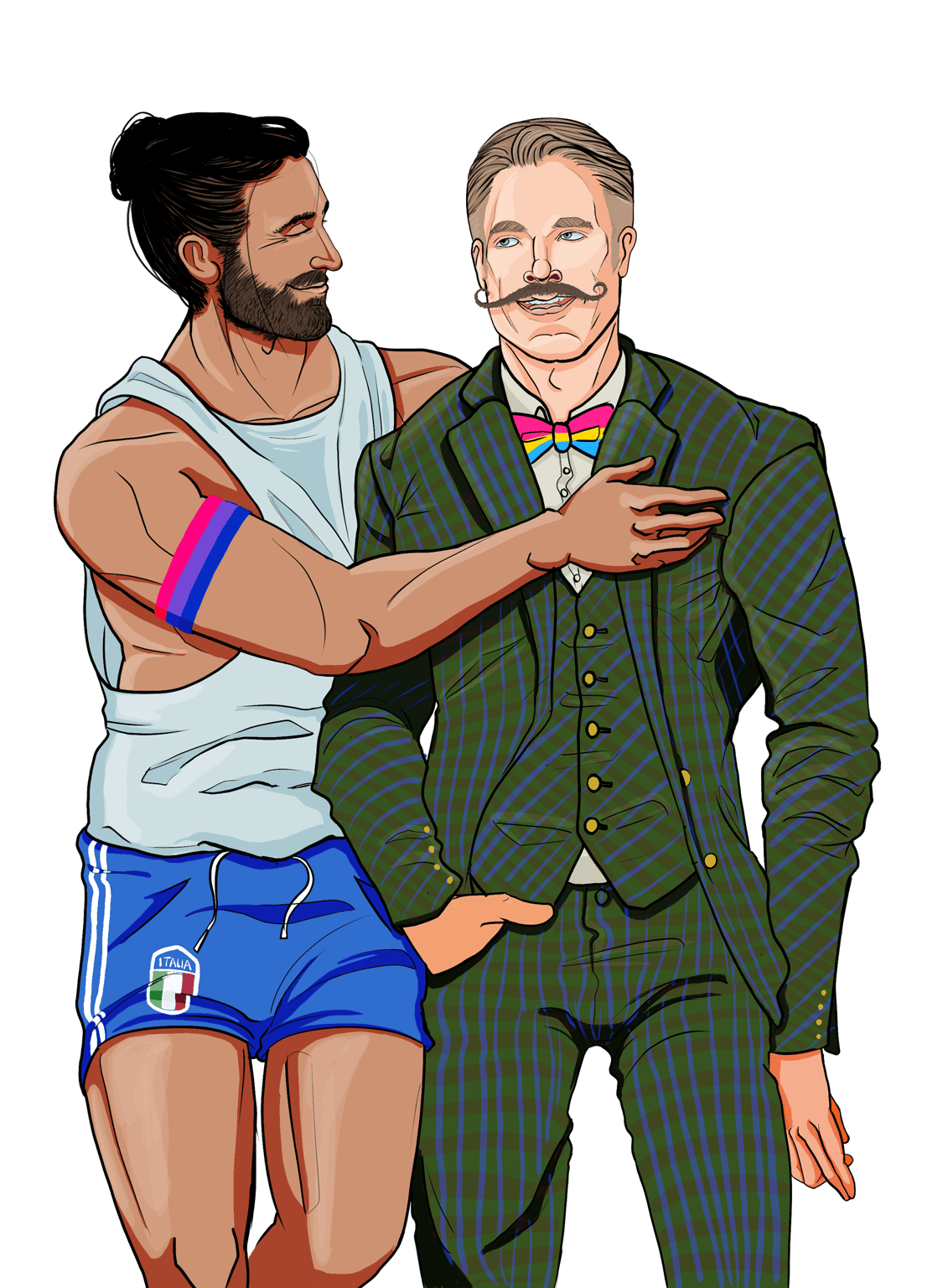 Klaus Piechocki Marcello and Giles Pride Illustration