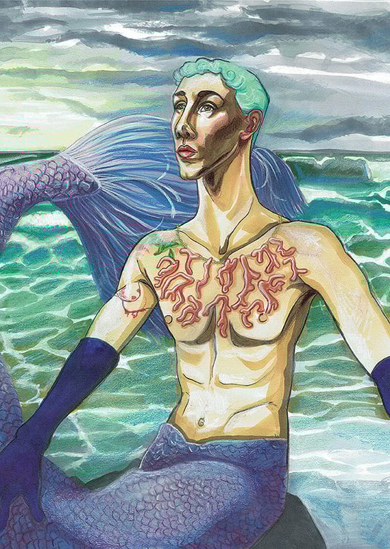 Klaus Piechocki Tom as a merman