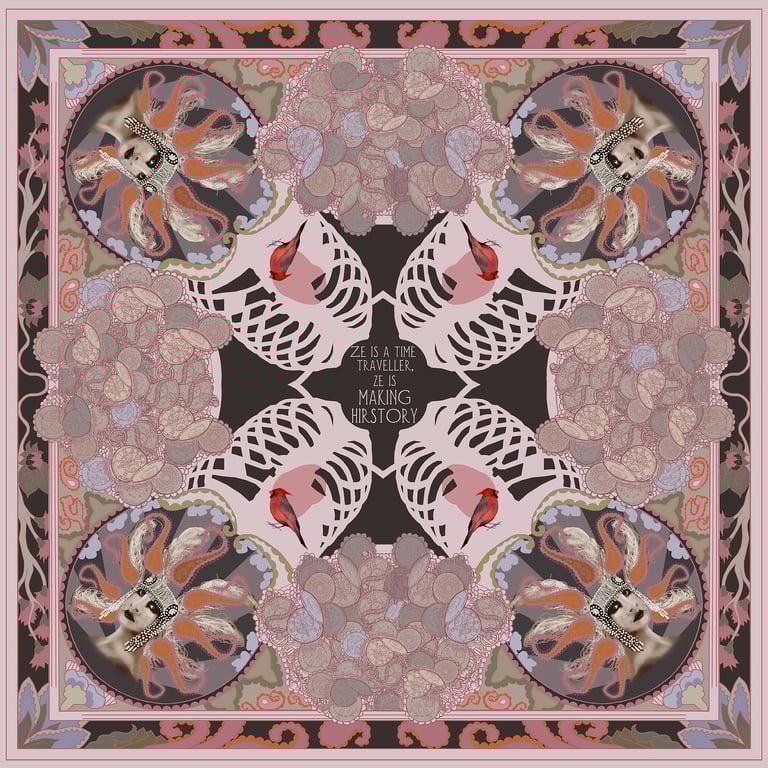 Klaus Piechocki Making Hirstory scarf