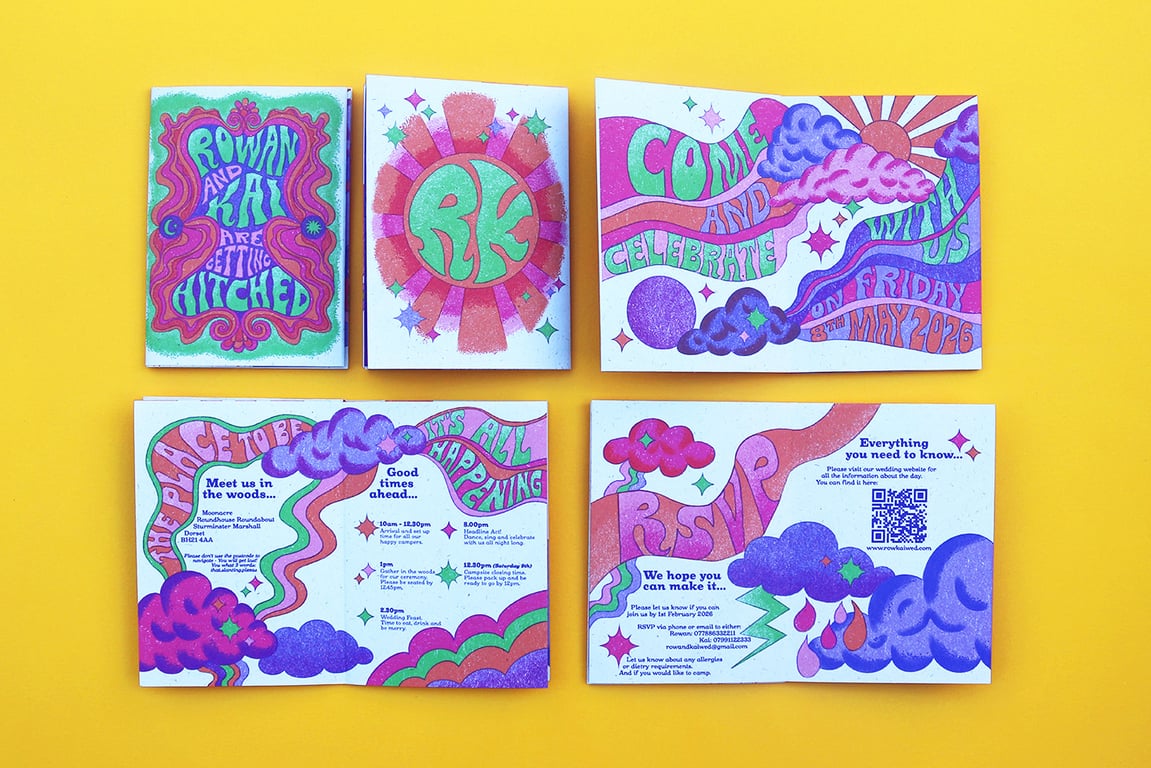 Lucy Wooler Woodstock Collection – Zine Wedding Invitation