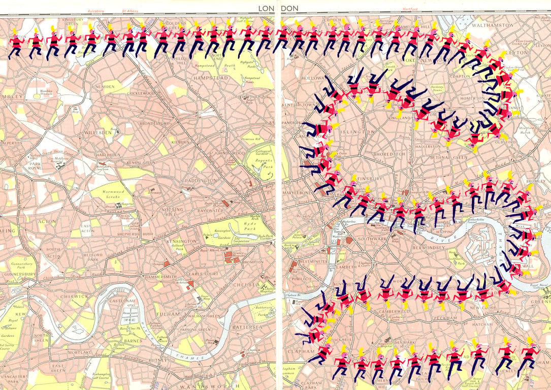 Lucy Wooler London’s Fire Brigade – Double Page Spead from Matilda Who Told Such Terrible Lies