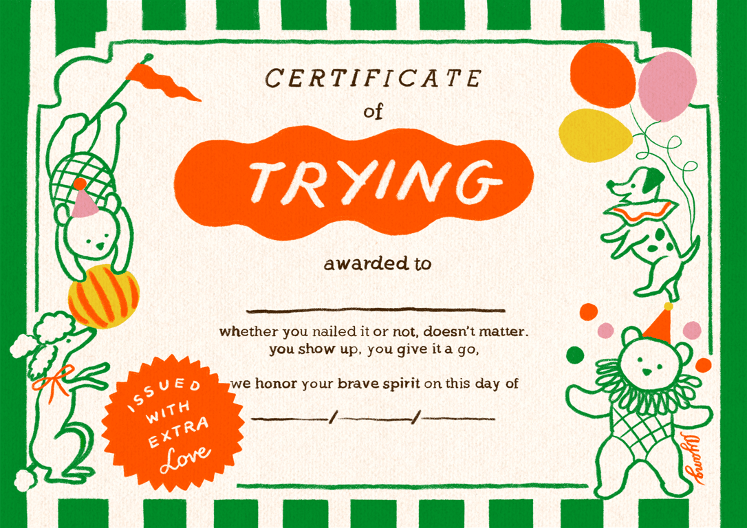 Ayang Cempaka Certificate for Trying