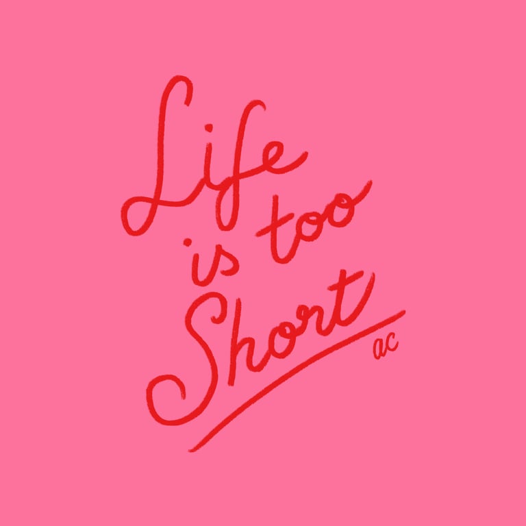 Ayang Cempaka Life is too short