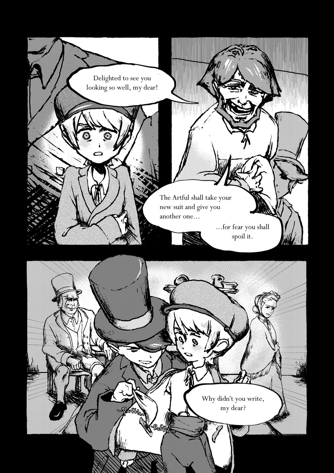 Beki Evans Oliver Twist – Comic page concept – page 2