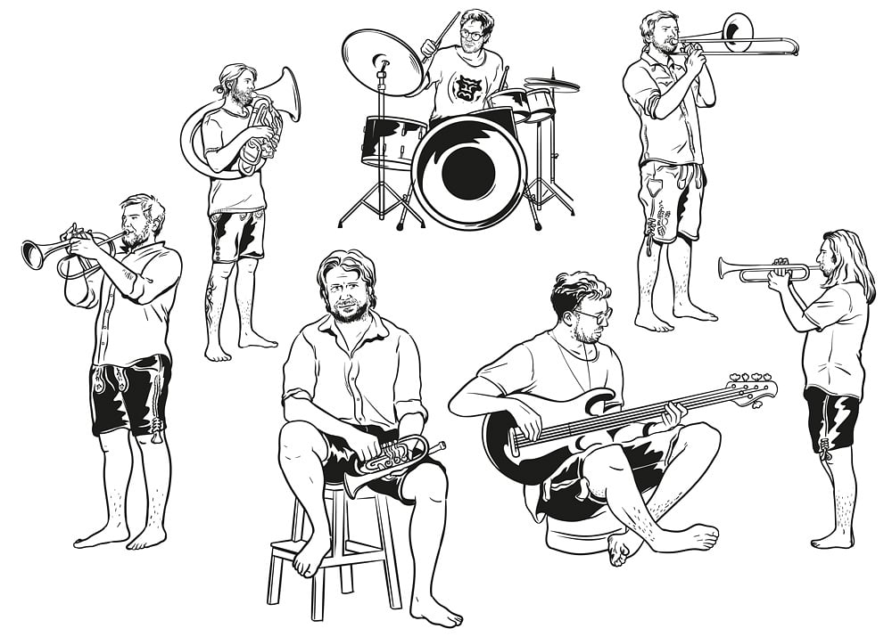 Sepia Illustration Frederik Jurk