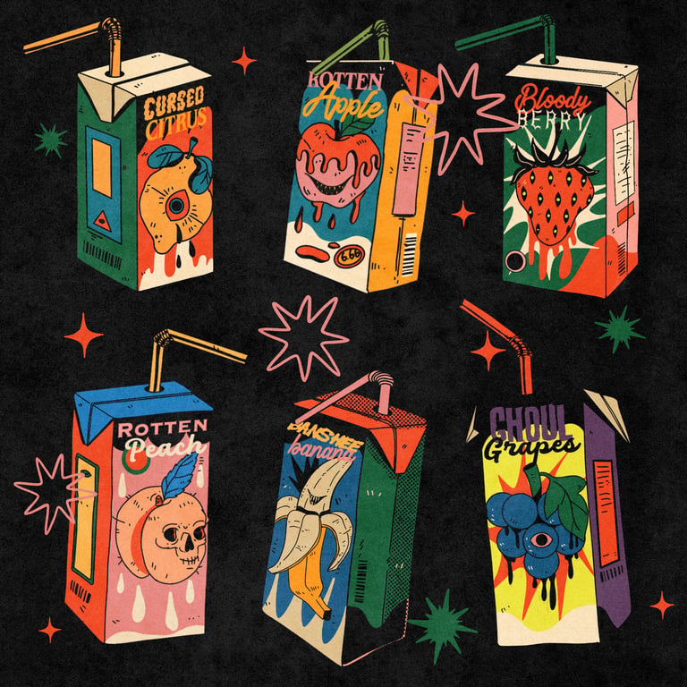 Andreea Dumuta Spooky Juice Boxes