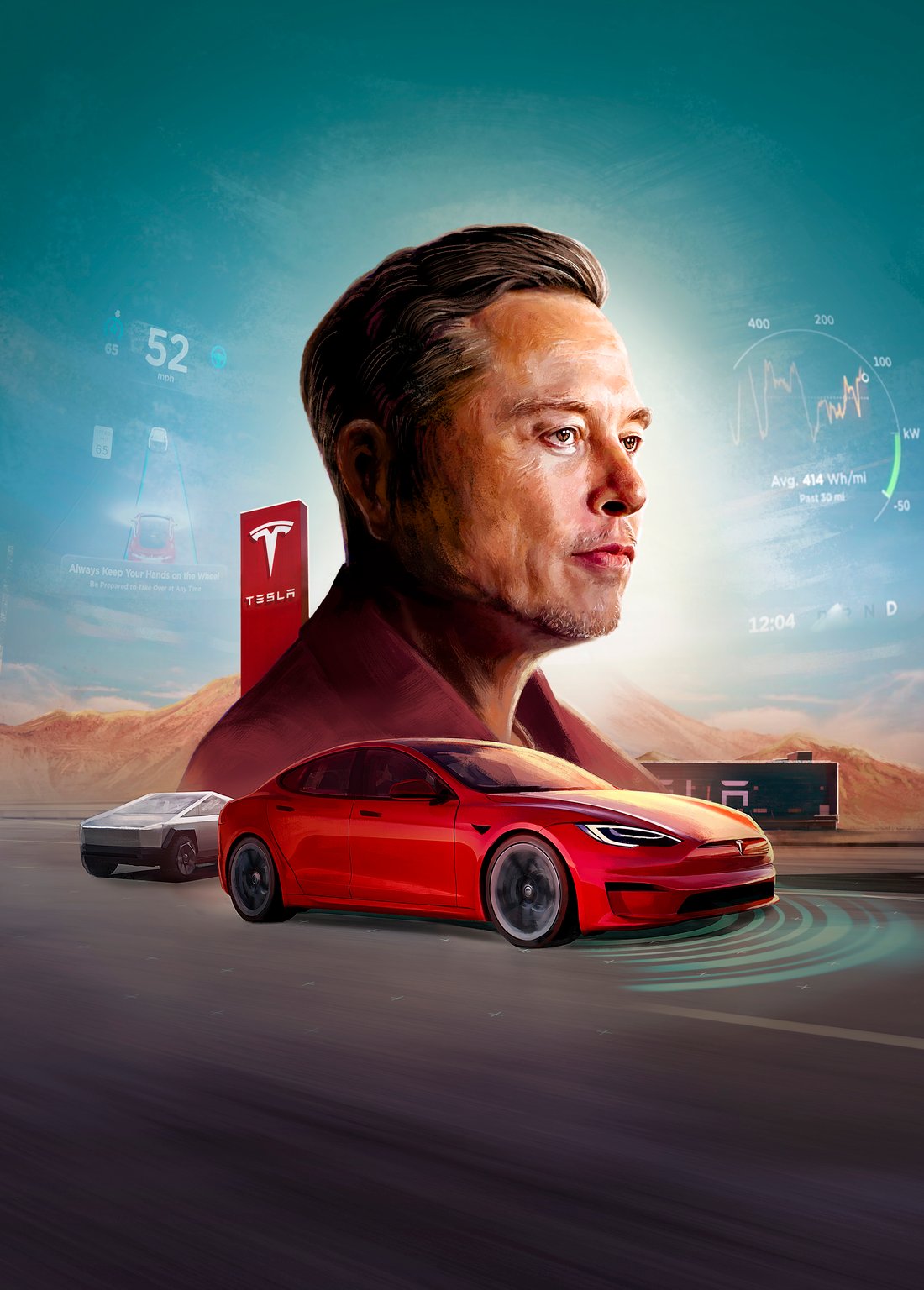 Mona Eing & Michael Meissner Tesla / Handelsblatt